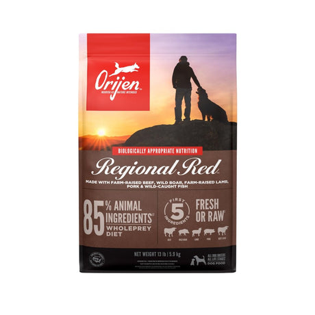 ORIJEN Dry Dog Food, Grain Free Dry Dog Food for All Life Stages, Fresh or Raw Ingredients, 13lb, Multiple Options