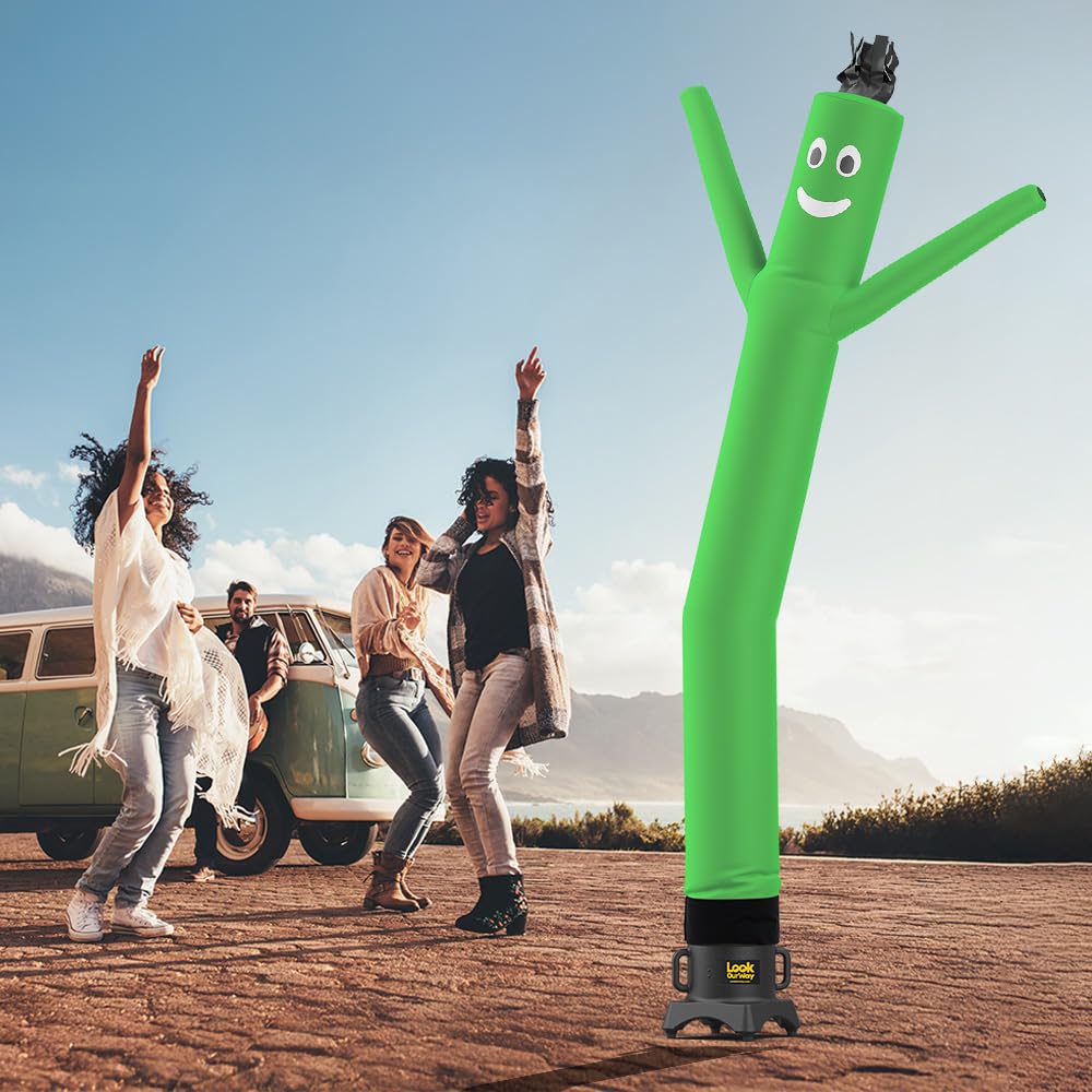LookOurWay Air Dancers Wacky Waving Inflatable Tube Man Set - 10 Feet Tall Inflatable Dancing Man with Blower - Red