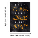 Success Tree Inspirational Quote Canvas Wall Art Motivational Motto Painting Inspiring Entrepreneur Posters Prints Artwork Decor Framed for Home Office Classroom Ready to Hang - 12" Wx18 H