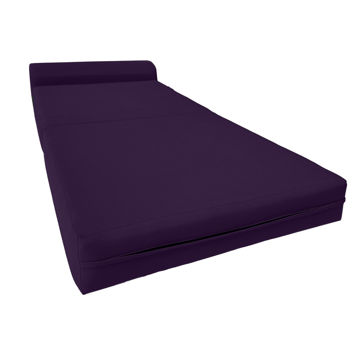 D&D Futon Furniture Sleeper Chair Folding Bed, Studio Sofa Guest Folded Mattress, High Density Foam (70 x 24 x 6, Navy Blue)