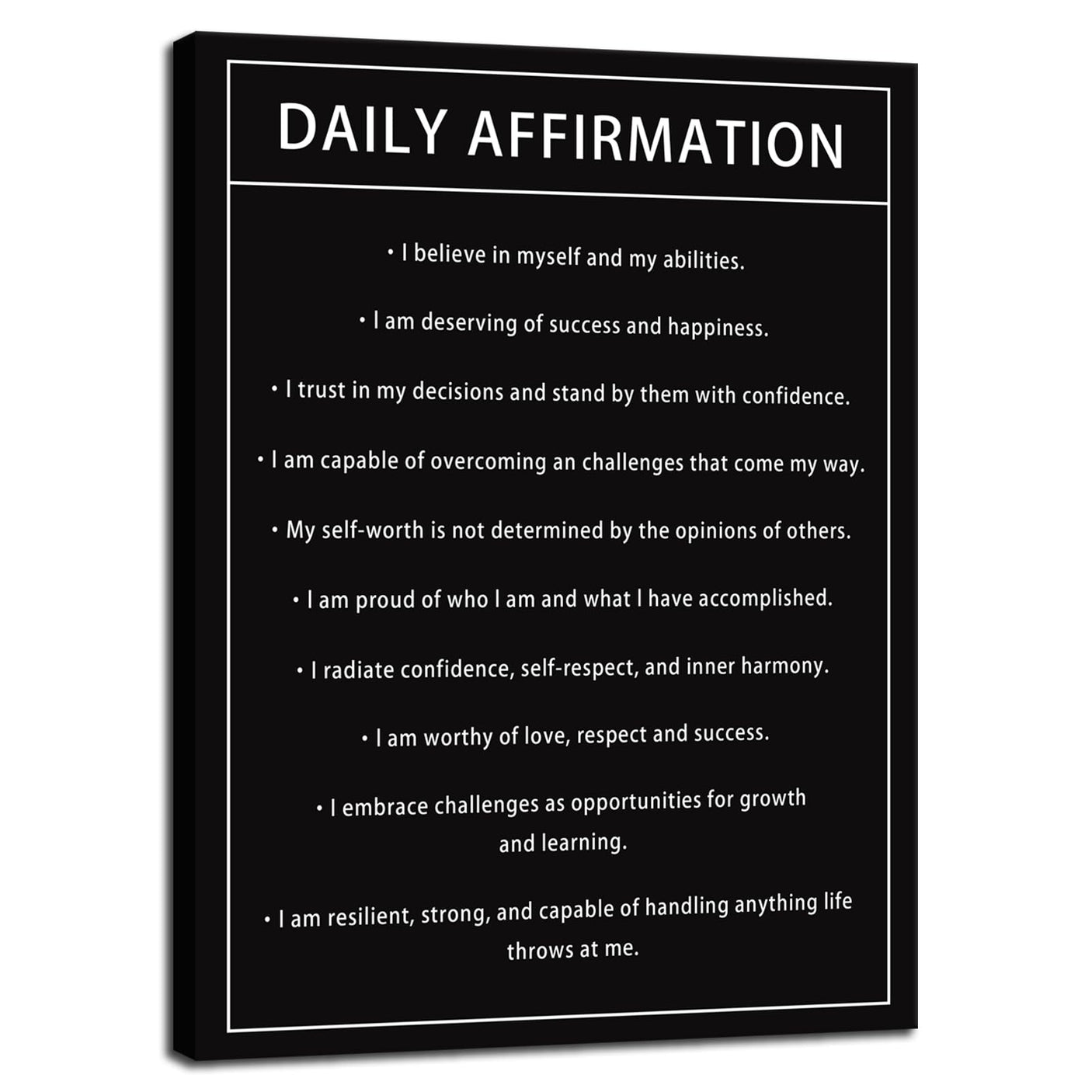 Inspirational Office Wall Decor Motivational Discipline Noun Canvas Wall Art Posters Prints Entrepreneur Quote Wall Picture Paintings Artwork Home Bedroom Framed Ready to Hang[12''W X 18''H]