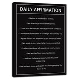 Inspirational Office Wall Decor Motivational Discipline Noun Canvas Wall Art Posters Prints Entrepreneur Quote Wall Picture Paintings Artwork Home Bedroom Framed Ready to Hang[12''W X 18''H]