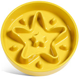 LE TAUCI Dog Bowls Slow Feeder Ceramic, 1.5 Cups Slow Feeding Dog Bowl Small Medium Breed, Puppy Slow Feeder Bowl for Fast Eater, Dog Dishes to Slow Down Eating, Puzzle Dog Food Bowl, Maze Purple