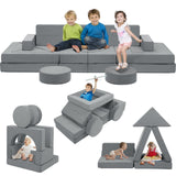 22Pcs Modular Kids Play Couch - Kids Couch for Playroom Bedroom Living Rooms Toddler Sofa for Inspiring Child Creativity，Children Convertible Foam Sofa