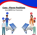 Rampz Game Set: 2 Games in 1! Ultimate Portable Fun for Backyard, Tailgate, Beach and Indoor – Easy Setup, Durable Build, Family Fun!