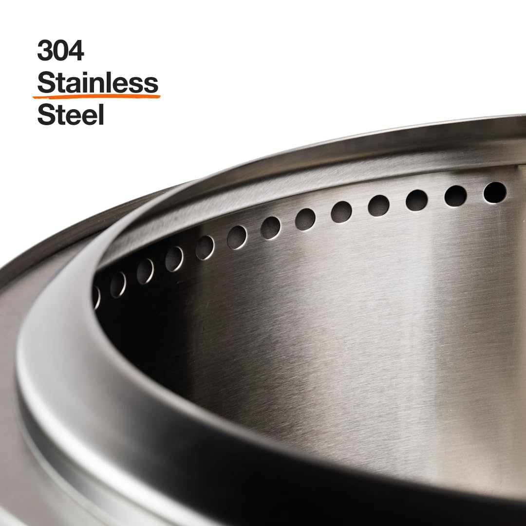 Solo Stove Bonfire with Stand | 19.5" Smokeless Fire Pit, Removable Ash Pan | Portable Stainless Steel Wood Burning Outdoor Fireplace, Ideal for 4–6 People, 21.75 lbs