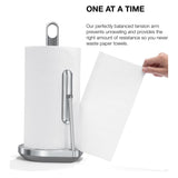 simplehuman Standing Paper Towel Holder with Spray Pump, Brass Stainless Steel, Gold