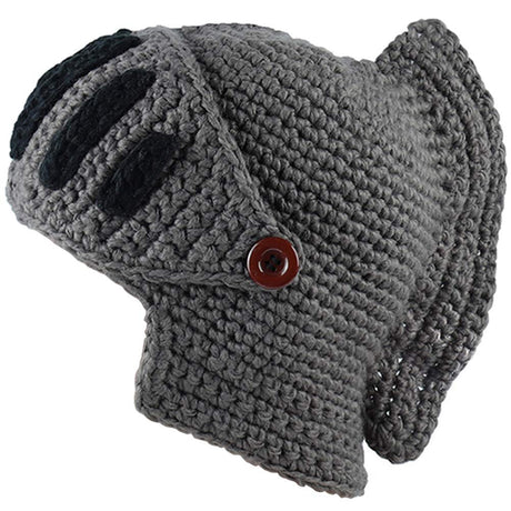 Creative Barbarian Knit Beard Hat Funny Knit Cap Wig Beanie Hats Beard Facemask