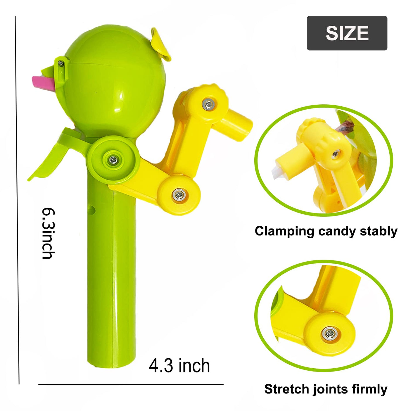 2Pcs Lollipop Case, Christmas Lollipop Robot Holder, Creative Lollipop Robot Toys Creative Design Eat Lollipop, Lollipop Holder Robot Gift, Easter Fun Gift for Kid Over 3 Year(No Lollipop)