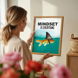 Motivational Wall Art Posters for Home, Office - Mindset is Everything - LARGE 11X14 - Inspirational Gifts for Men, Students - Entrepreneur Wall Art Decor - Uplifting Self-Improvement Positive Quotes