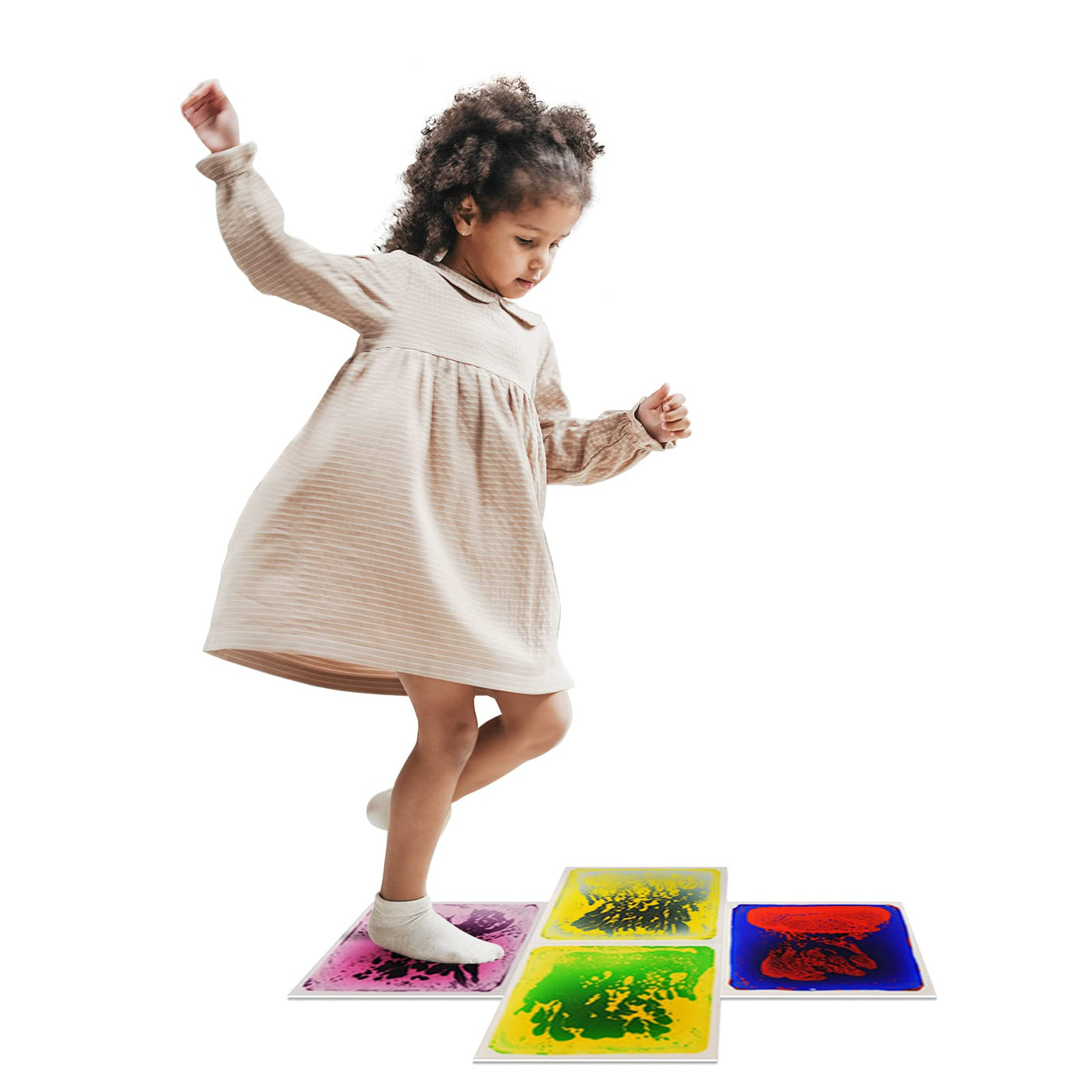 Art3d Liquid Fusion Activity Play Centers for Children, Toddler, Teens, 12" X 12" Pack of 9 Tiles