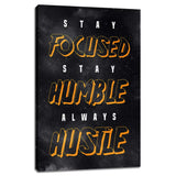 Success Tree Inspirational Quote Canvas Wall Art Motivational Motto Painting Inspiring Entrepreneur Posters Prints Artwork Decor Framed for Home Office Classroom Ready to Hang - 12" Wx18 H