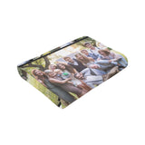 Custom Blanket with Photo Text Personalized Bedding Throw Blankets Customized Flannel Fleece Blankets for Family Birthday Wedding Gift Fits Couch Sofa Bedroom Living Room (1 Photos, 40"x50")