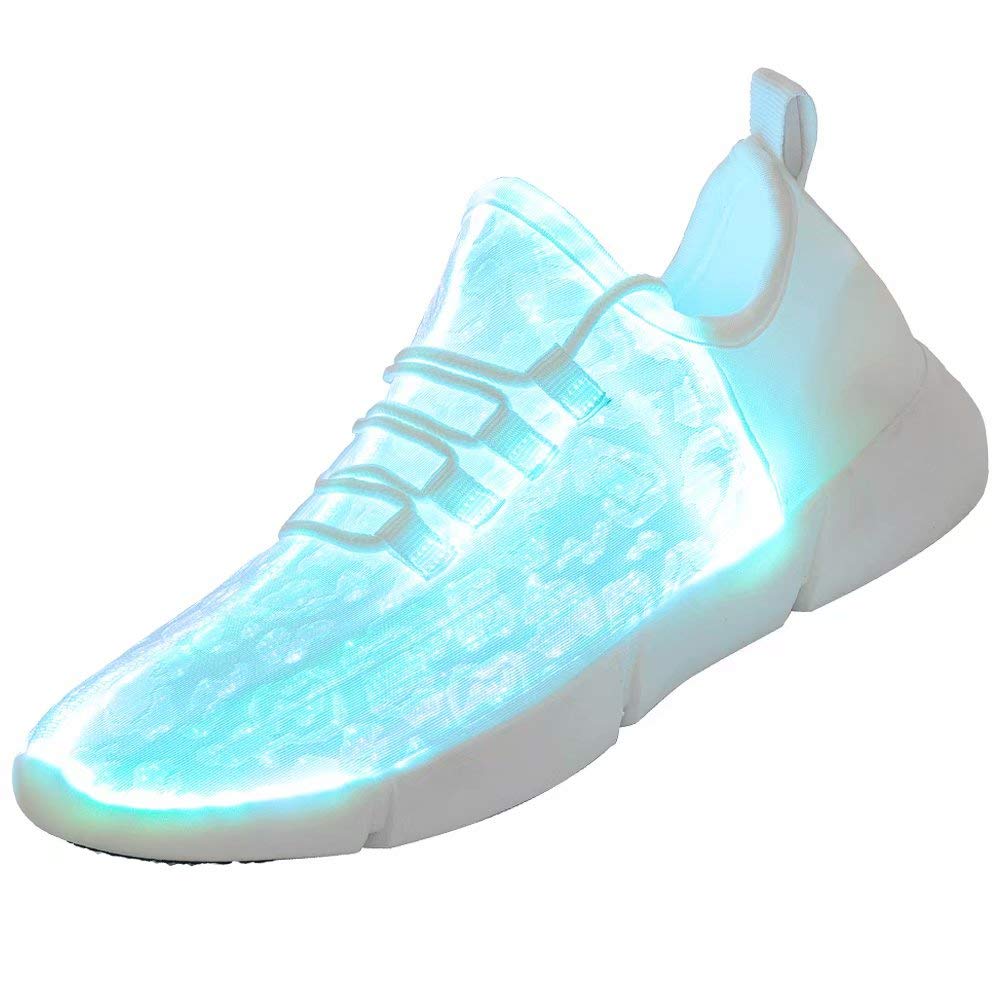 Fiber Optic LED Shoes Light Up Sneakers for Women Men with USB Charging Flashing Festivals Party Dance Luminous Kids Shoes
