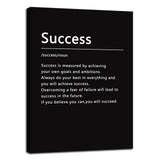 Inspirational Office Wall Decor Motivational Discipline Noun Canvas Wall Art Posters Prints Entrepreneur Quote Wall Picture Paintings Artwork Home Bedroom Framed Ready to Hang[12''W X 18''H]