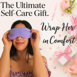 Weighted Lavender Eye Mask for Sleeping, Yoga, Dry Eyes - Great Relaxation Gifts for Mom, Dad, Women, Men - Aromatherapy Lavender Eye Pillow Gift (Navy Blue)