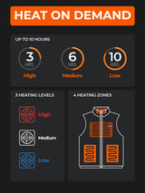 ORORO Men's Lightweight Heated Vest with Battery Pack (Charger Not Included)