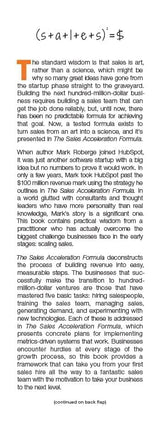 The Sales Acceleration Formula: Using Data, Technology, and Inbound Selling to go from $0 to $100 Million