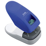 Plus Paper Clinch Compact Staple Free Staple Blue Turquoise