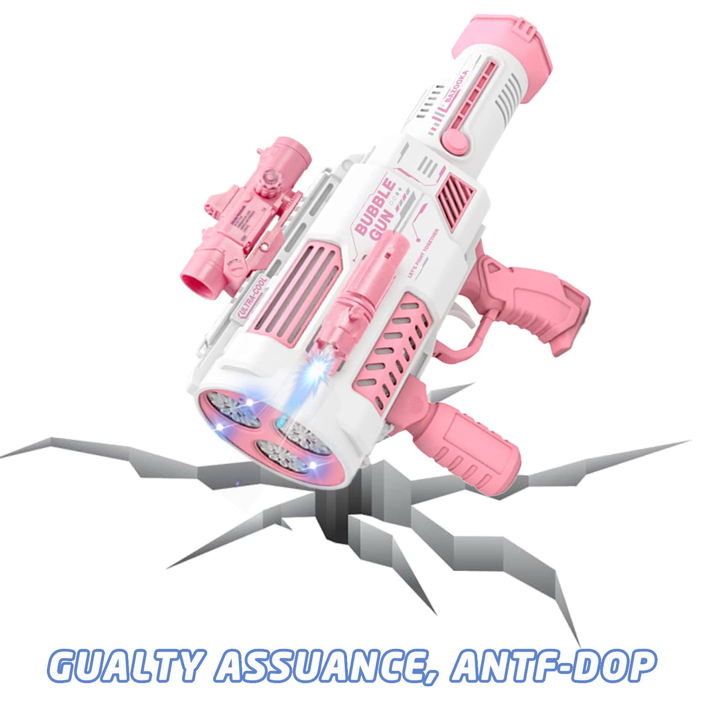 Automatic Gatling Bubble Gun,That Produces Thousands of Bubbles per Minute, Suitable for Children and Adults and Perfect for Indoor and Outdoor Birthday Parties for Girl Boy