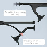 BOONA - The Original Tandem Shower | As Seen On Shark Tank | Double Shower Head for Couples, High Pressure Dual Shower Heads (One Showerhead, Midnight Black)