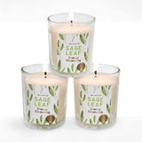 Magnificent 101 Set of 3 Long Lasting Pure Sage Smudge Candles - 42 Hour Burn, 3.5 Oz Each, Made with Soy Wax and Herb, Ideal for House Energy Cleansing, Meditation & Manifestation