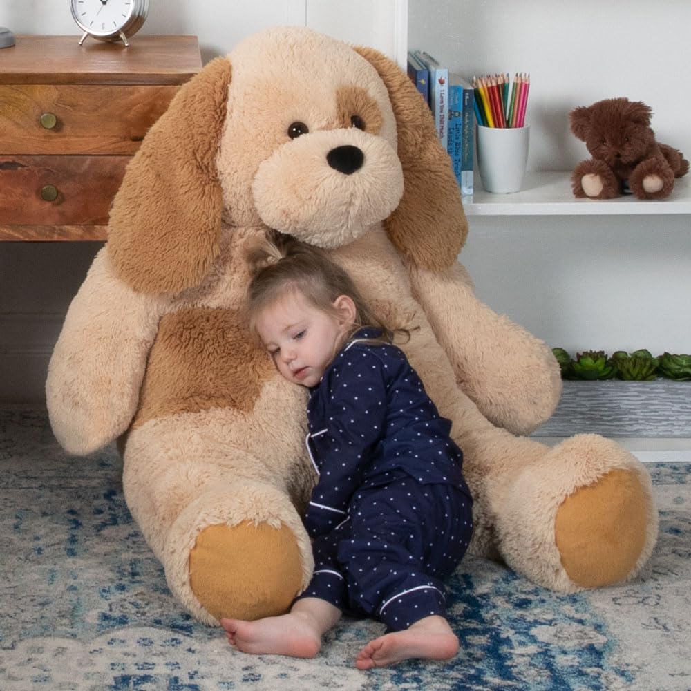 Vermont Teddy Bear Giant Elephant Stuffed Animal - 6 Foot Big Stuffed Elephant Plush from Giant Cuddle Collection - Collectible Plushies for Kids & Adults | Crafted in The USA