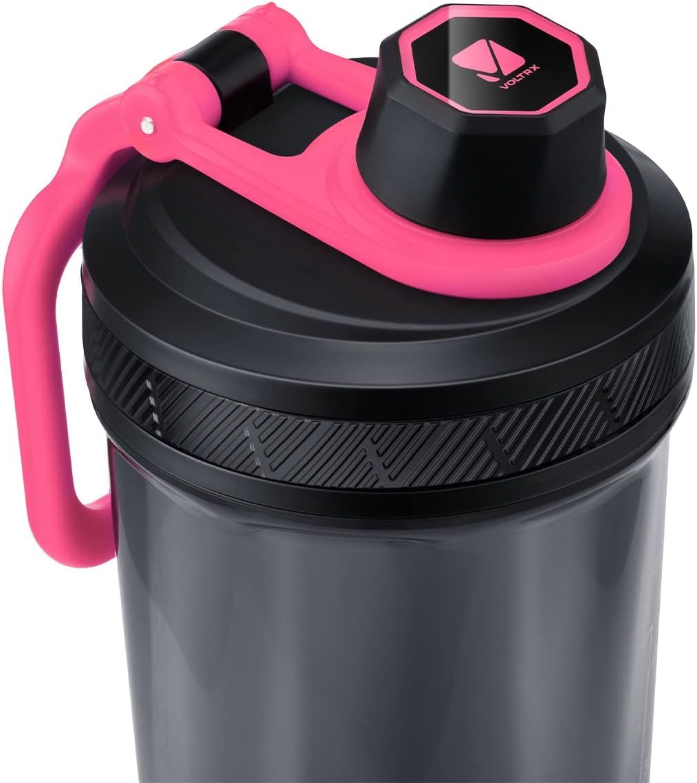 VOLTRX Electric Protein Shaker Bottle - USB Rechargeable Mixer Cup for Shakes and Meal Replacements, BPA-Free Tritan, 24oz