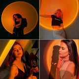 YouOKLight Sunset Lamp, Sunset Projector Lamp 10W LED Sunset Light Night Light 180 Degree Rotation Romantic Rainbow Light USB Charging for Bedroom Party Home Decor, Rainbow…