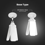 Feit Electric Smart LED Garage Light, RGBW 3 Panel, WiFi 2.4GHz, Screw-in LED Shop Light Bulb, Works with Alexa and Google Home Assistant, E26, 4000 Lumens, Garage Ceiling Light, ADJ4000/RGBW/LED/AG