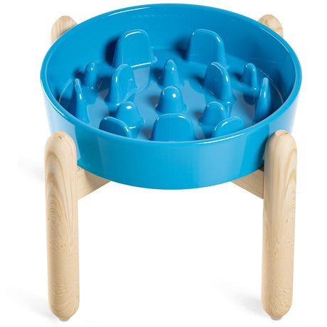 LE TAUCI Dog Bowls Slow Feeder Ceramic, 1.5 Cups Slow Feeding Dog Bowl Small Medium Breed, Puppy Slow Feeder Bowl for Fast Eater, Dog Dishes to Slow Down Eating, Puzzle Dog Food Bowl, Maze Purple