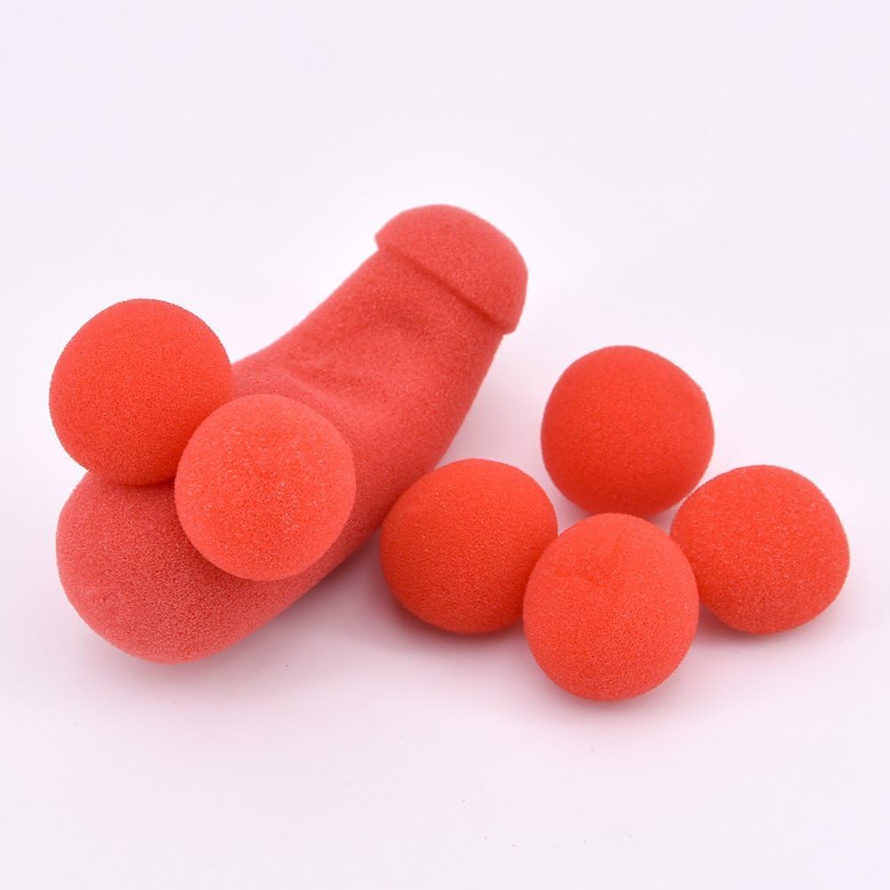 SUMAG 1Set Sponge Brother with 4Pcs Red Sponge Balls Magic Tricks Funny Stage Street Illusion Gimmick Accessories Props Mentalism (Sponge Brother)