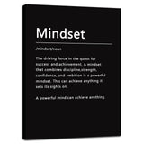 Inspirational Office Wall Decor Motivational Discipline Noun Canvas Wall Art Posters Prints Entrepreneur Quote Wall Picture Paintings Artwork Home Bedroom Framed Ready to Hang[12''W X 18''H]