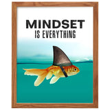 Motivational Wall Art Posters for Home, Office - Mindset is Everything - LARGE 11X14 - Inspirational Gifts for Men, Students - Entrepreneur Wall Art Decor - Uplifting Self-Improvement Positive Quotes