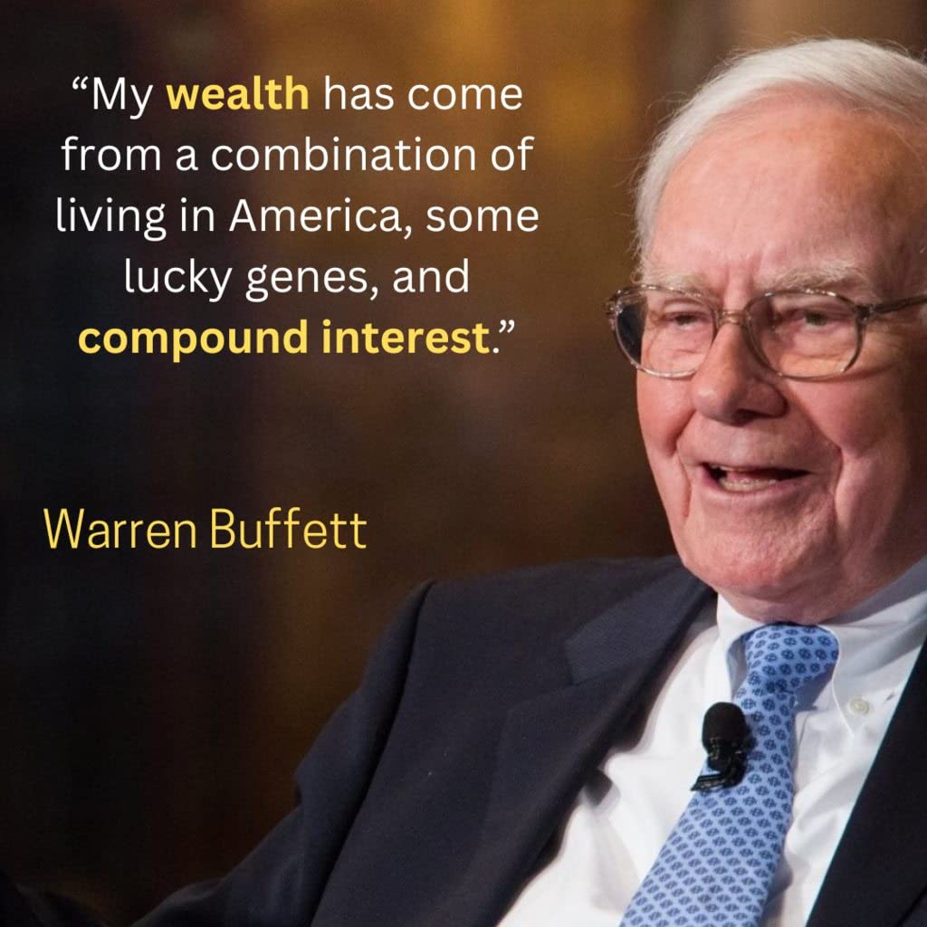 Norheim Power of Compound Interest Poster for Financial Literacy - 16x24 - Dark Blue Educational Wall Art for Investing & Savings Ideal for Home, Office, and Classroom Decor - Unframed - V1-D