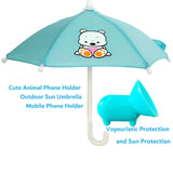 Phone Umbrella Suction Cup Stand - Universal Adjustable Piggy Phone Stand Sun Visor, Sun Shade Cover, Sun Shield with Suction Cup Mount Phone Holder Anti-Refection Block Glare