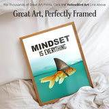 Motivational Wall Art Posters for Home, Office - Mindset is Everything - LARGE 11X14 - Inspirational Gifts for Men, Students - Entrepreneur Wall Art Decor - Uplifting Self-Improvement Positive Quotes