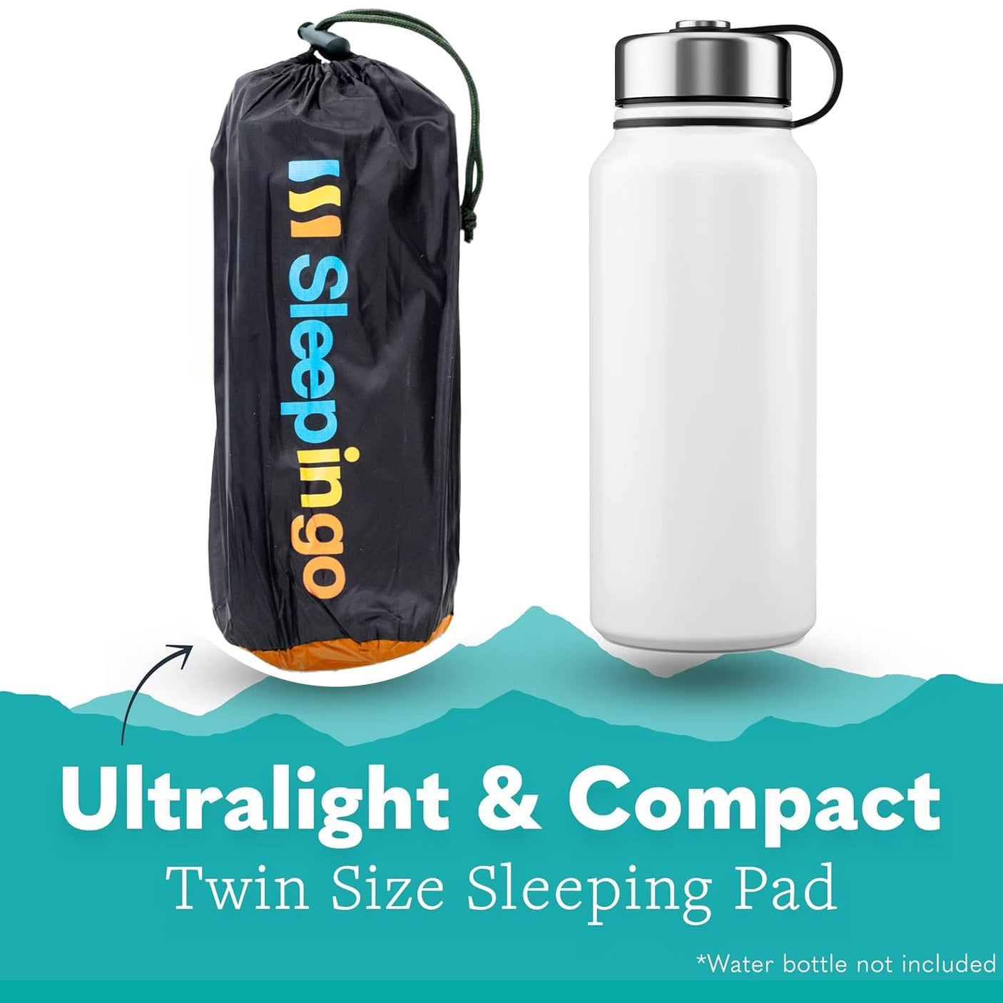 Ultralight Sleeping Mat - Inflatable & Compact Camping Air Mattress for Backpacking, Hiking