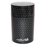 1LB Patented Airtight Multi-use Vacuum Works as Smell Proof Ground Coffee Bean Containers. Black Cap and Body, 1.85-Liter/1.6-Quart