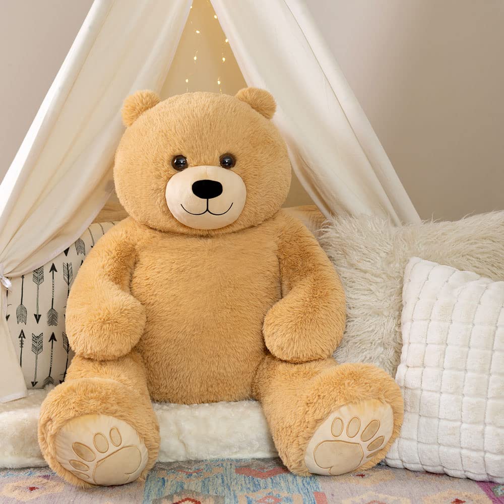 Vermont Teddy Bear Giant Elephant Stuffed Animal - 6 Foot Big Stuffed Elephant Plush from Giant Cuddle Collection - Collectible Plushies for Kids & Adults | Crafted in The USA