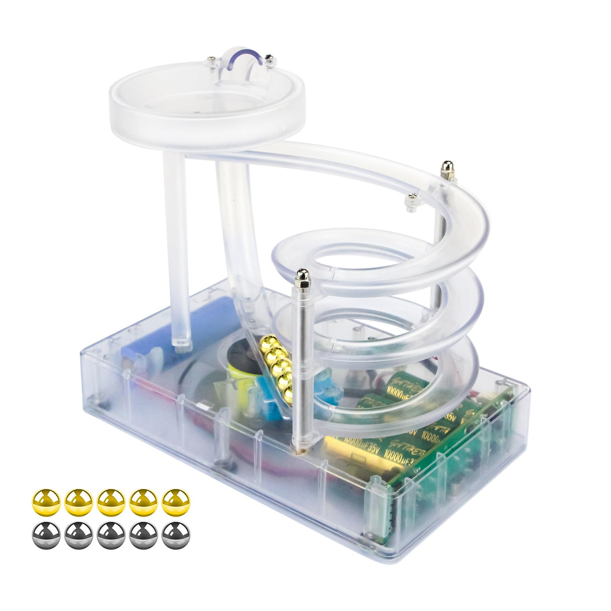 Kinetic Art Perpetual Motion Machine, Perpetual Motion Machine, Newtons Science Physics Gadgets, Perpetual Motion Simulator for Home Office, Creative Gifts for The Holidays.
