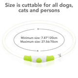 Colaseeme LED Dog Collar Light Up Dog Collars 1 Count USB Rechargeable TPU Glow Safety Basic Dog Collars, Please Do Not Use Fast Charging (Green)