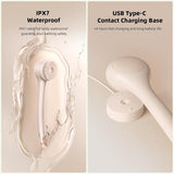 Electric Body Brush Back Scrubber for Shower, Waterproof Long Dual Handle Power Body Scrubber with 3 Heads, Rechargeable Bath Brush & 2 Speeds, for Cleansing, Exfoliating and Massaging Skin
