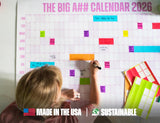 The Big A## Calendar Full-Year Wall Calendar – 2026 Dry-Erase – Includes 1 Marker & 100 Labels – Lightweight, Easy to Hang Yearly Calendar – Year at a Glance – Plan Big Goals & Adventures – Blue