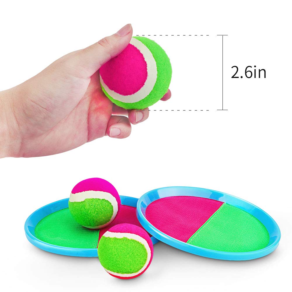 Ayeboovi Toss and Catch Ball Game Outdoor Toys for Kids Yard Games Beach Toys Outside Games for 3 4 5 6 7 8 9 10 Year Old Boys Girls (Upgraded)