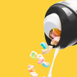 CRUNCHCUP XL Yellow - Portable Plastic Cereal Cups for Breakfast On the Go, To Go Cereal and Milk Container for your favorite Breakfast Cereals, No Spoon or Bowl Required