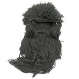 Creative Barbarian Knit Beard Hat Funny Knit Cap Wig Beanie Hats Beard Facemask