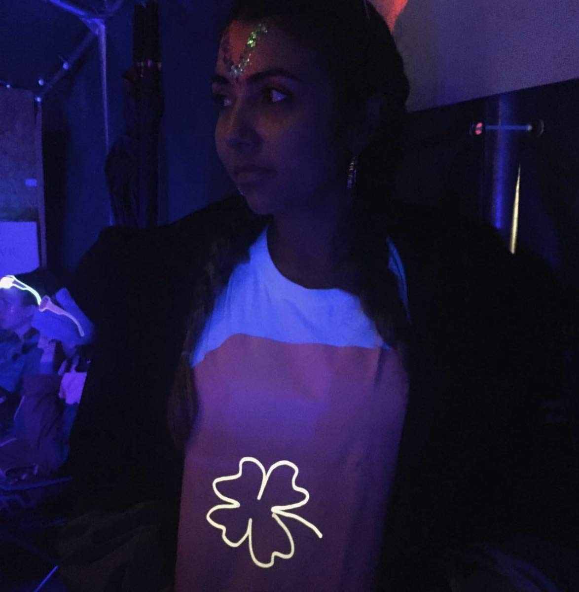 Illuminated Apparel Original Interactive Glow in The Dark T-Shirt - Fun for Birthday Parties & Festivals