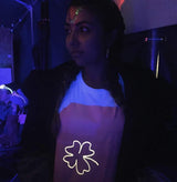 Illuminated Apparel Original Interactive Glow in The Dark T-Shirt - Fun for Birthday Parties & Festivals