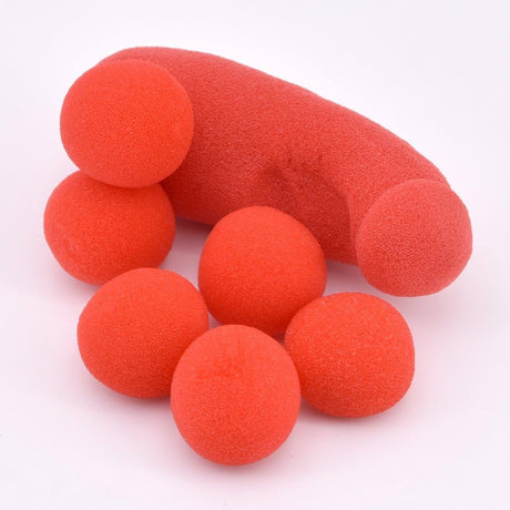 SUMAG 1Set Sponge Brother with 4Pcs Red Sponge Balls Magic Tricks Funny Stage Street Illusion Gimmick Accessories Props Mentalism (Sponge Brother)